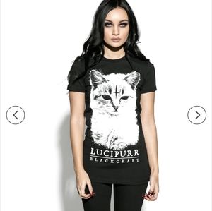 NWT Blackcraft Cult "Lucipurr" Women's Tee in XL